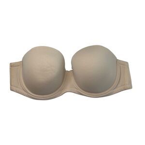 Wacoal Cream lined red carpet Strapless Bra 34DDD 34F 854119